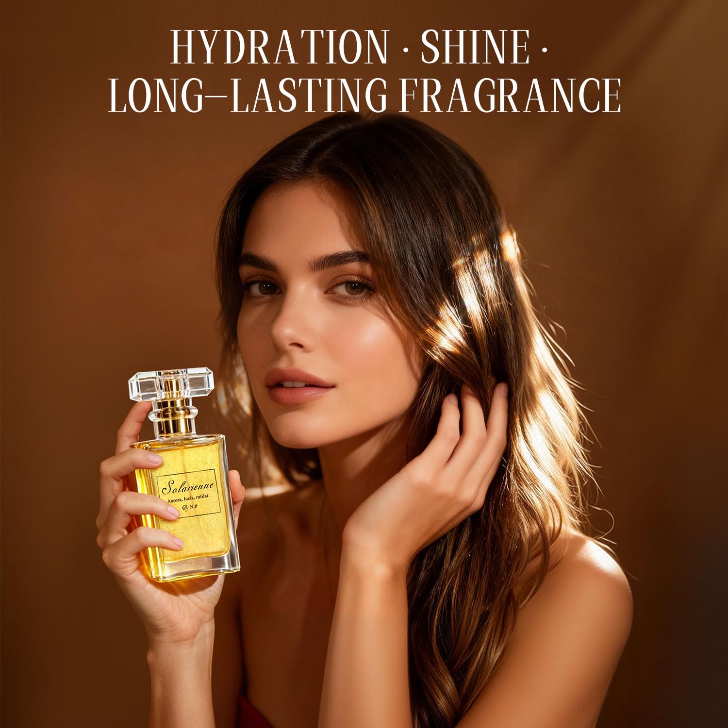 NP NATURES PHILOSOPHY Hair Perfume — Leave-In Serum & Shine Spray, Anti-Frizz, 50ml (Solarienne)