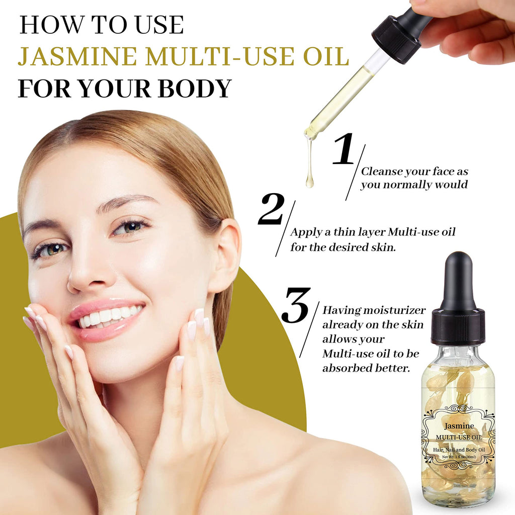 NP NATURES PHILOSOPHY Rose Jasmine Peony Lavender Multi-Use Body Oil - 4x30ml Pack