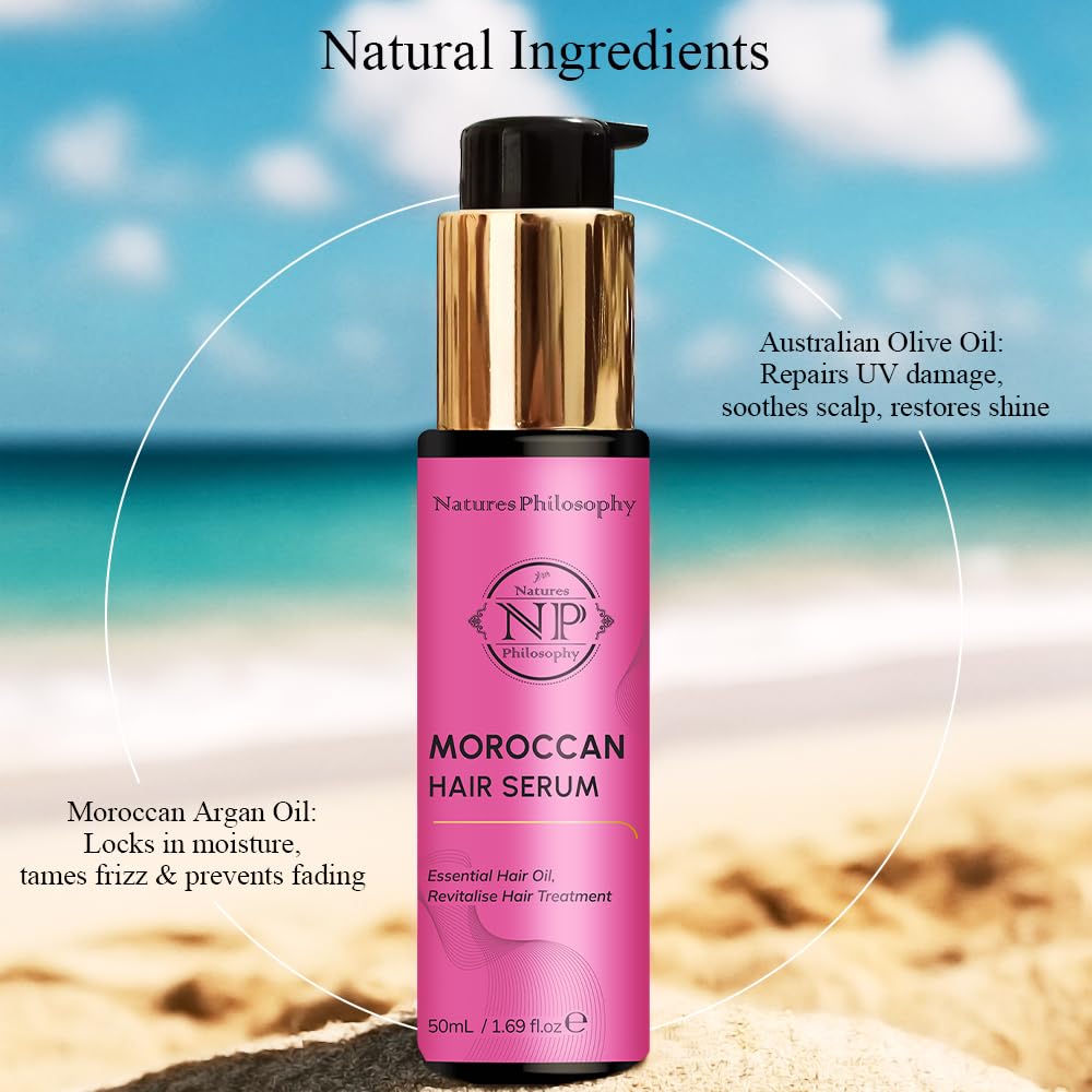 NP NATURES PHILOSOPHY Moroccan Argan Oil & Eyelash Growth Serum Set – Prostaglandin-Free, Aussie-Made