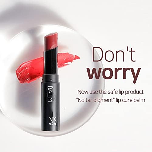 NS BEAUTY Lux Triple Lip Cure Balm — Natural Tinted Lip Care, 0.17 oz, Korean Best-Seller