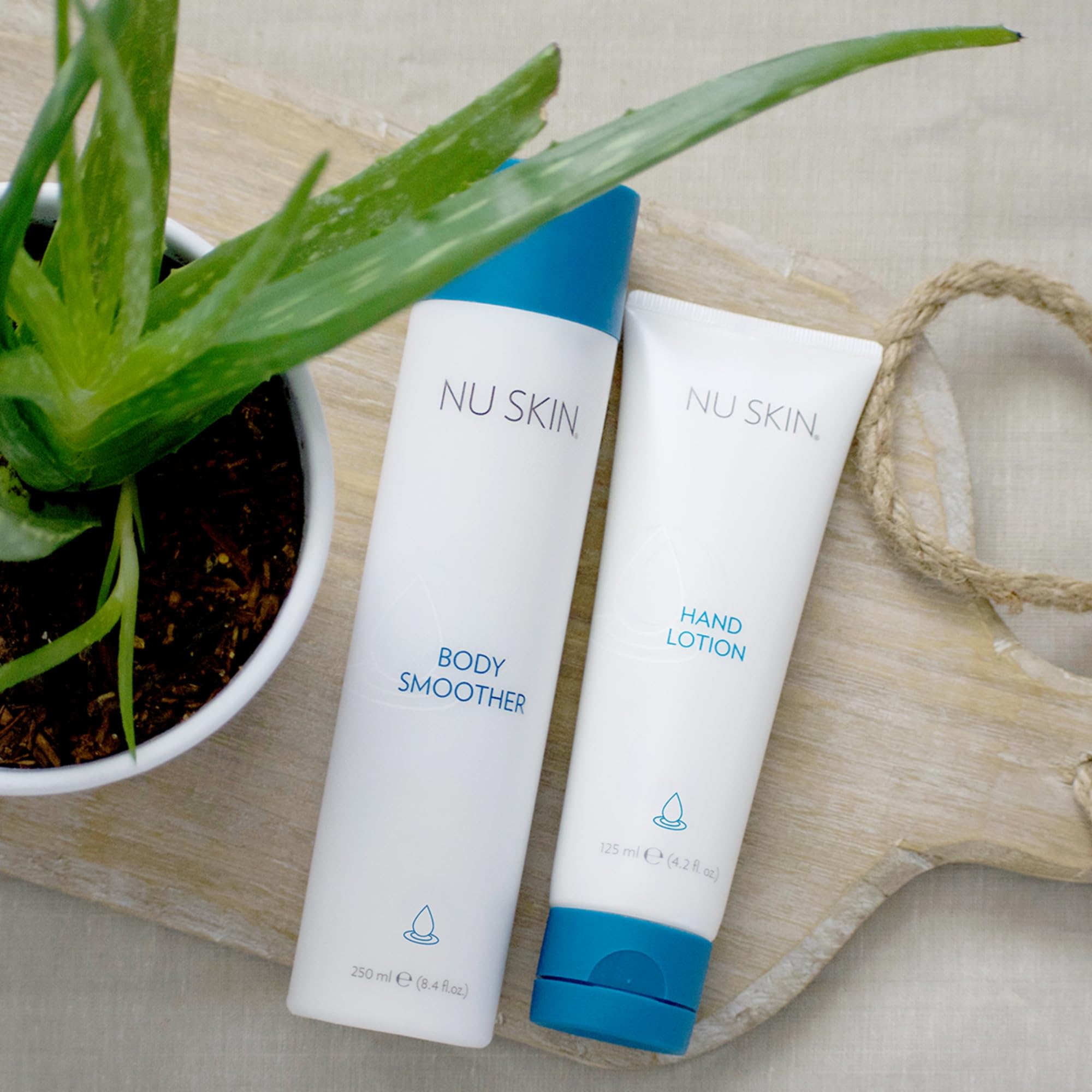 Nu Skin Body Smoother | Quick-Absorbing Moisturizer with Aloe & Algae | 8.4 oz (2 Pack)