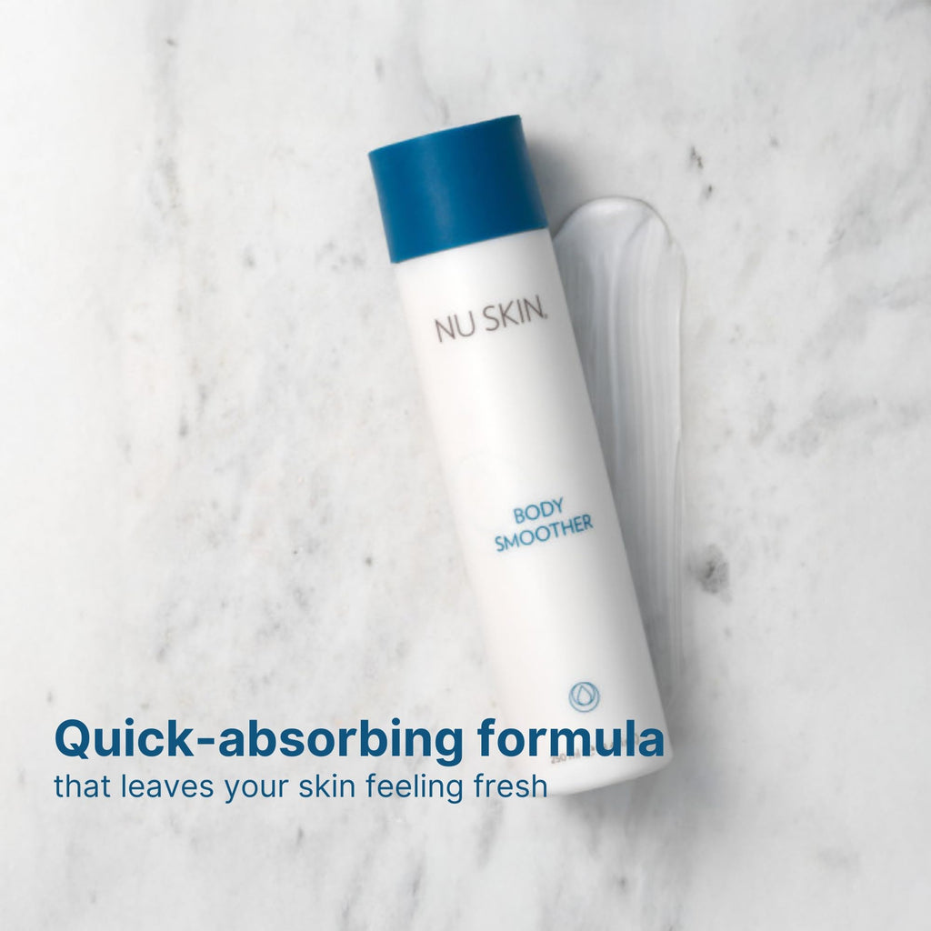 Nu Skin Body Smoother | Quick-Absorbing Moisturizer with Aloe & Algae | 8.4 oz (2 Pack)