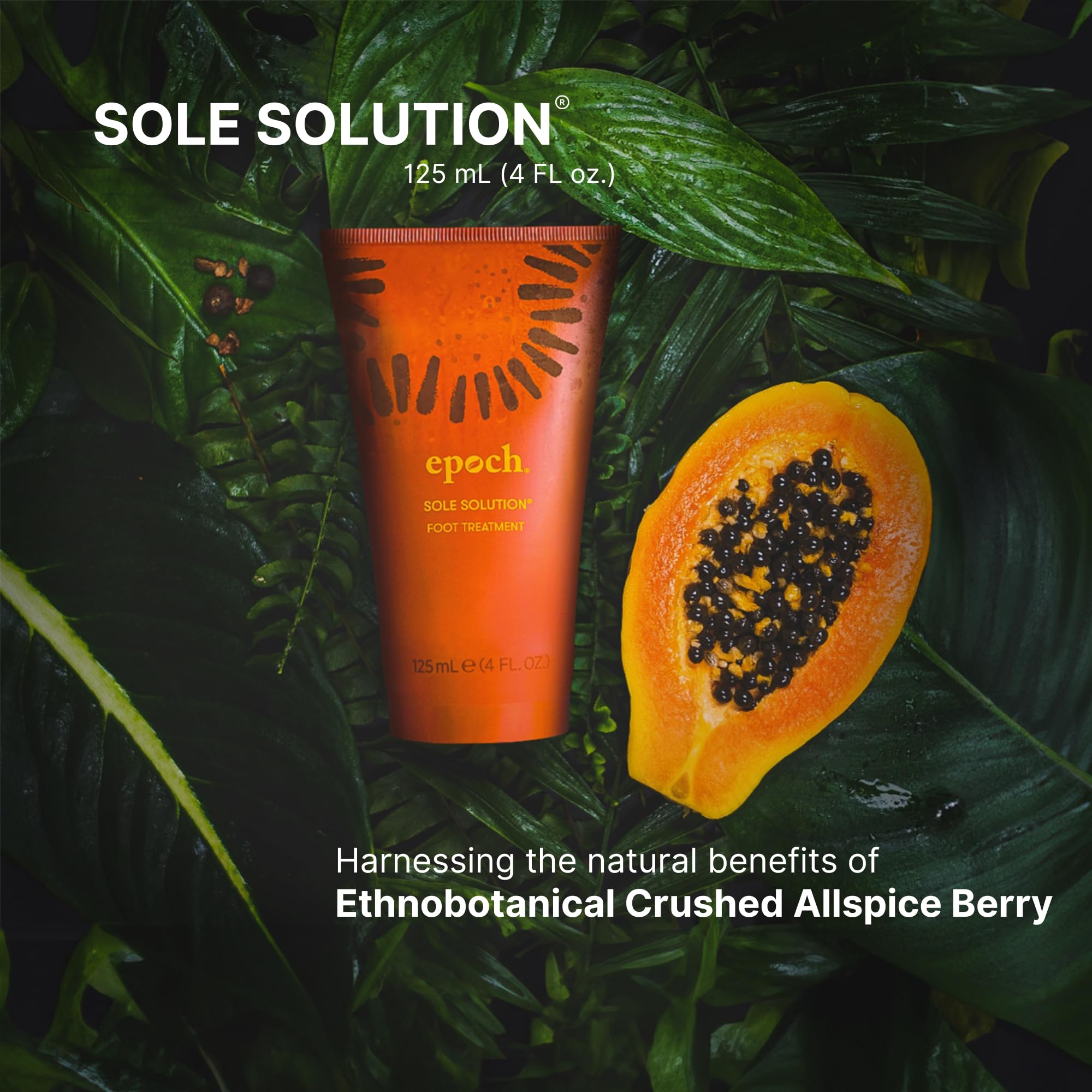 Nu Skin Epoch Sole Solution Foot Treatment | Intensive Moisturizing Cream for Dry Feet & Heels | 40% Urea | 4 oz