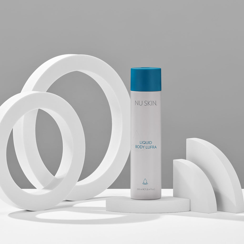 Nu Skin Liquid Body Lufra | Exfoliating Body Wash with Walnut Shells, Aloe Vera & Glycerin | 2 x 8.4 oz