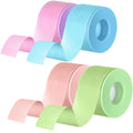 Nuanchu 4 Rolls Lash Tape for Eyelash Extensions — Breathable Microporous Adhesive Tape, 0.98 Inch x 3.9 Yard per Roll (Colorful)