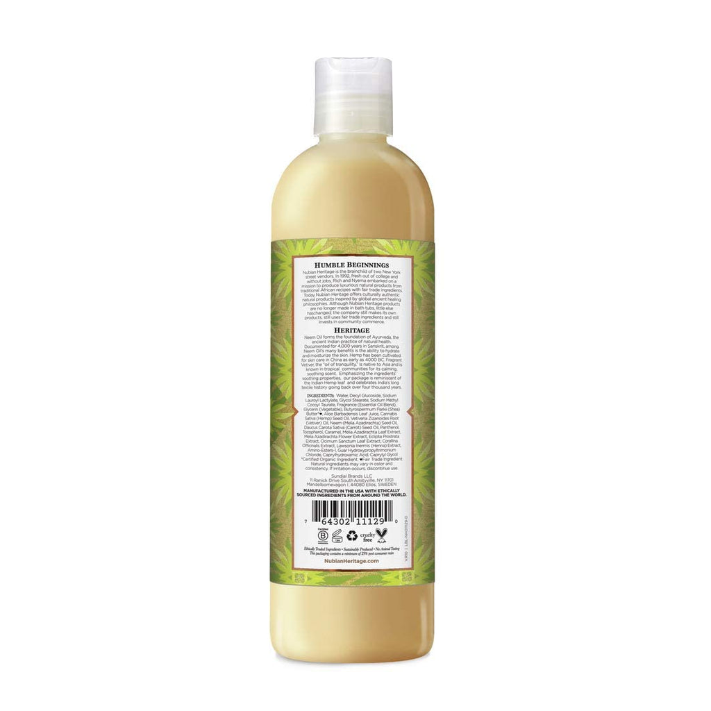 Nubian Heritage Body Wash Indian Hemp & Haitian Vetiver – 13 oz