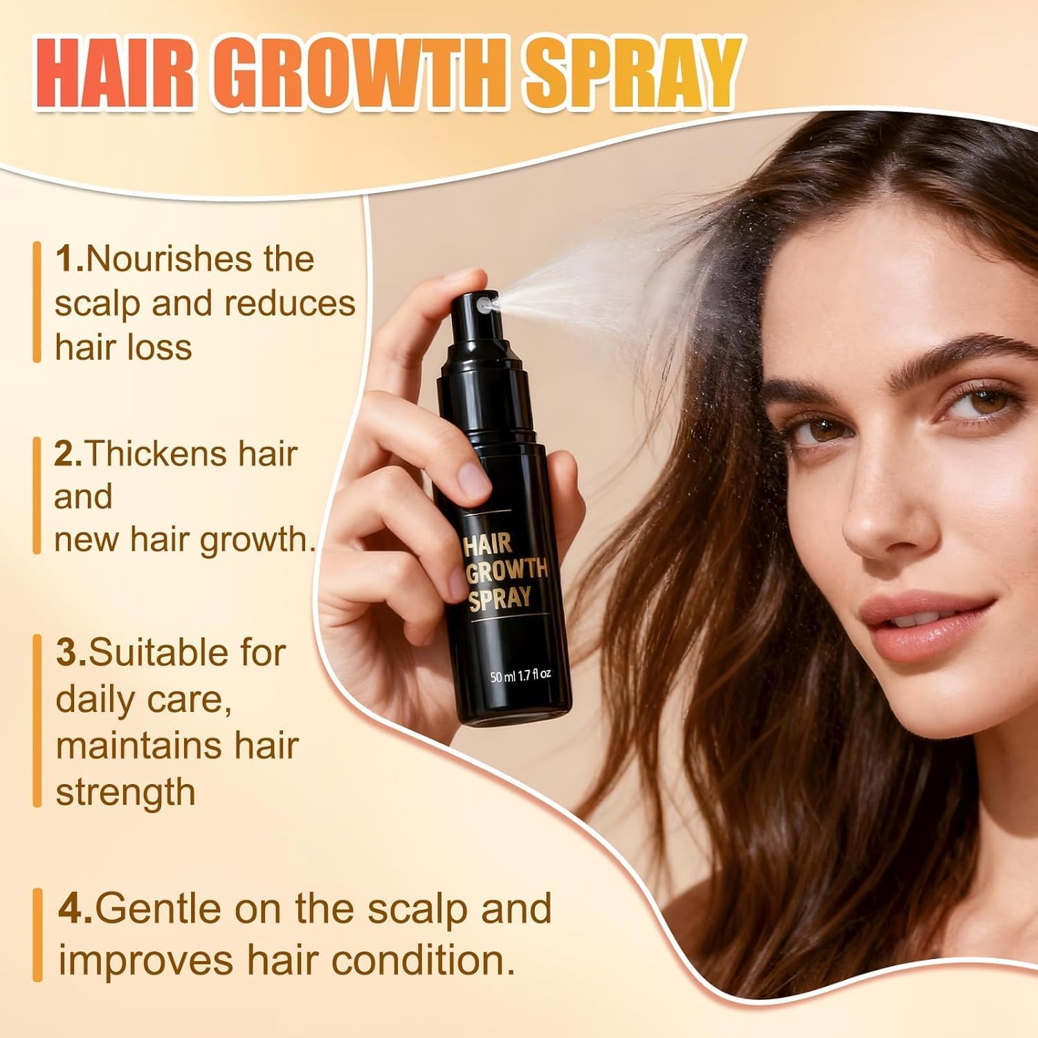 Nuckhuce 2-Piece Hair Growth Spray – Fuller, Thicker Hair for All Hair Types