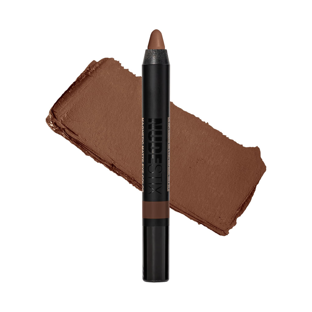 Nudestix Magnetic Matte Eye Color in Chocolate – 3-in-1 Eye Pencil, Waterproof & Budge-Proof