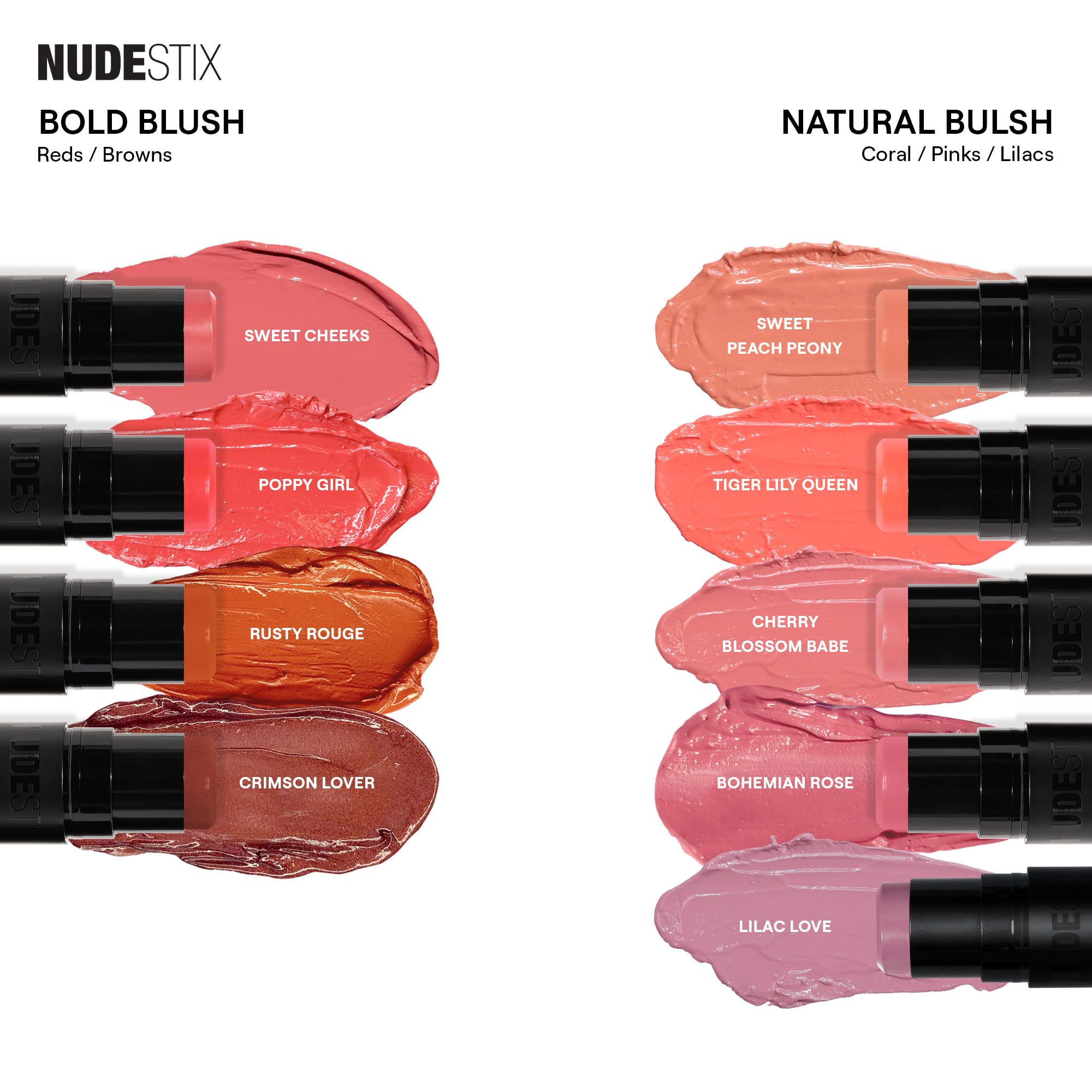 Nudestix Nudies Bloom All Over Dewy Color – 3-in-1 Cream Blush in Crimson Lover