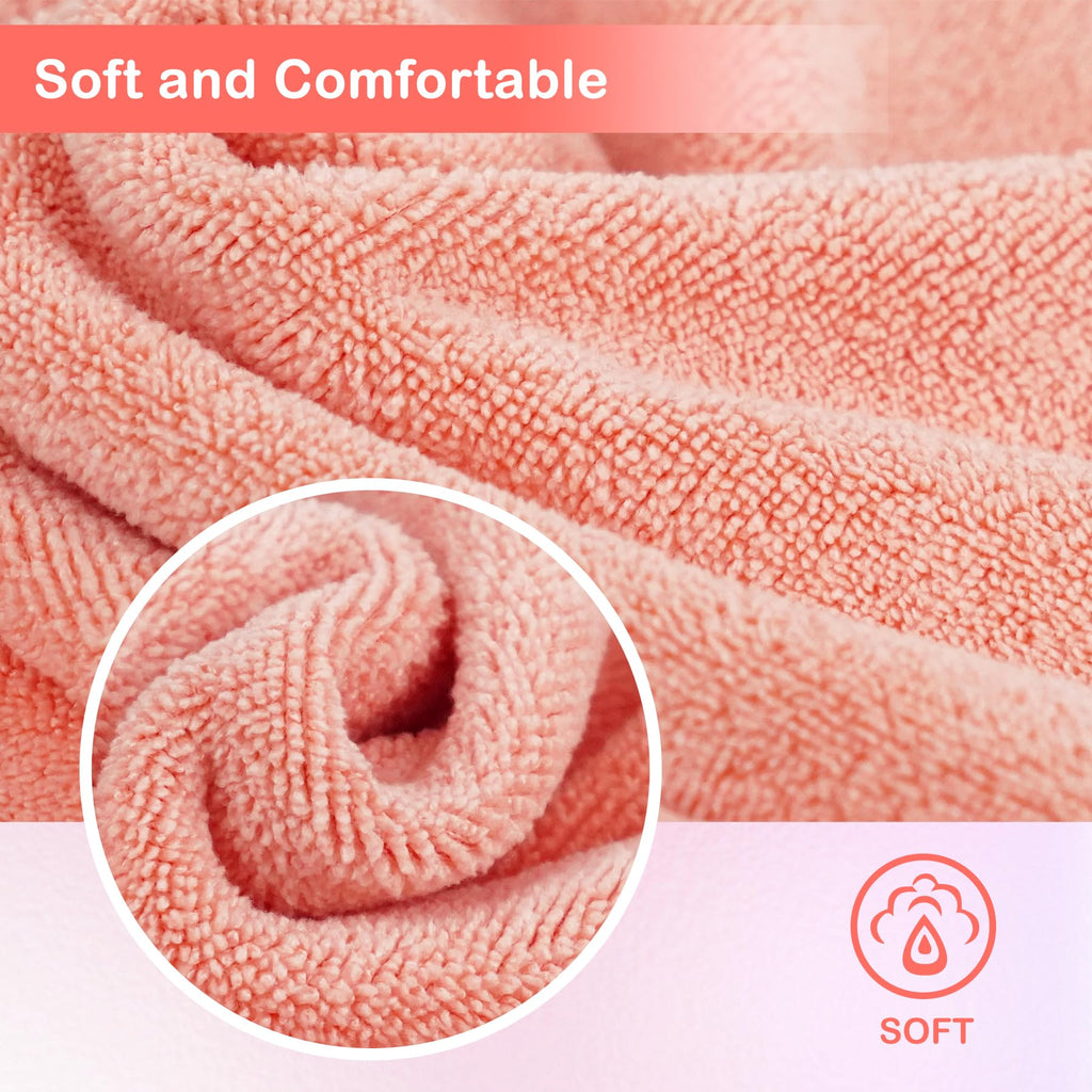 NUGILLA Makeup Remover Cloths – 6 Pack, 12x12 Inch Reusable Microfiber Towels