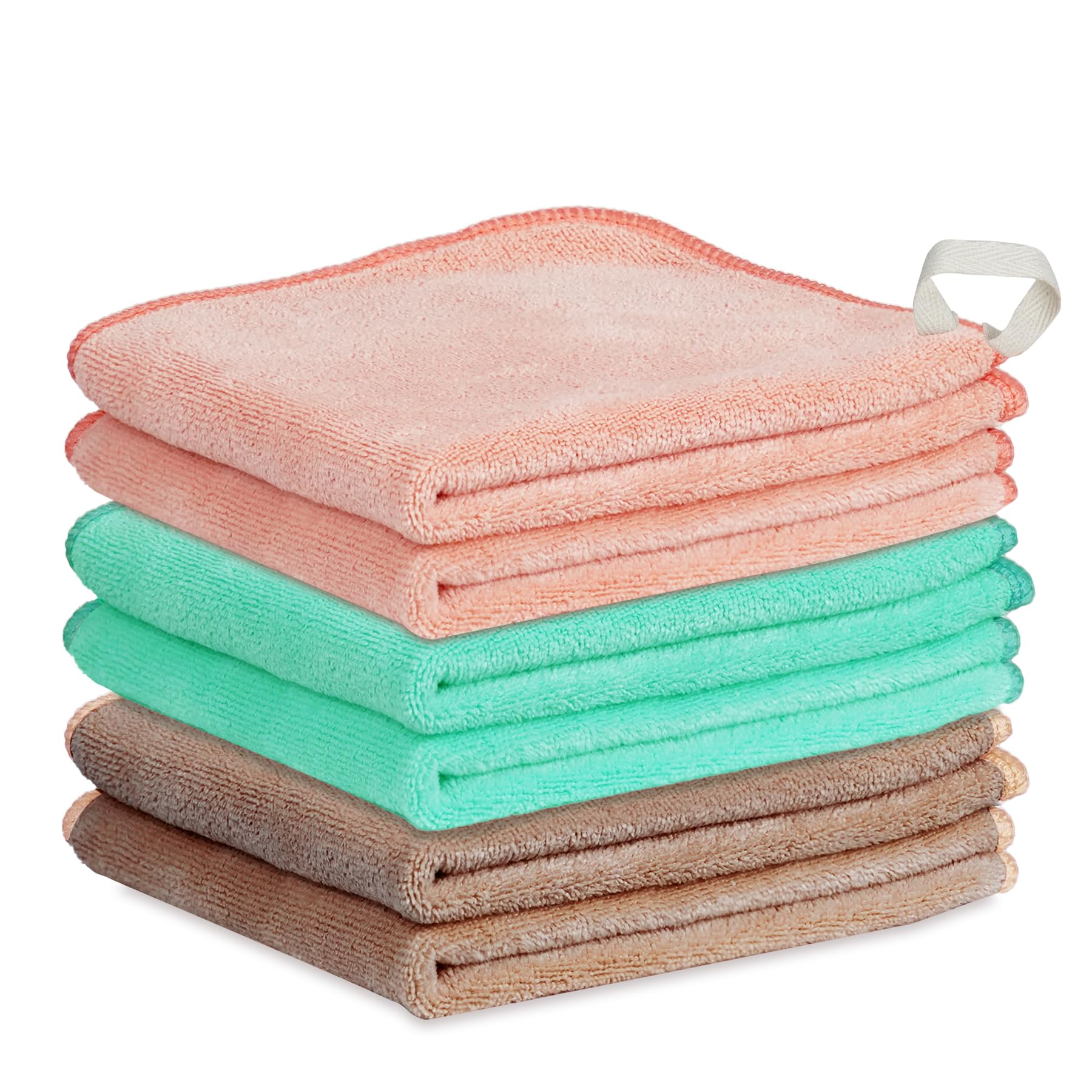NUGILLA Makeup Remover Cloths – 6 Pack, 12x12 Inch Reusable Microfiber Towels