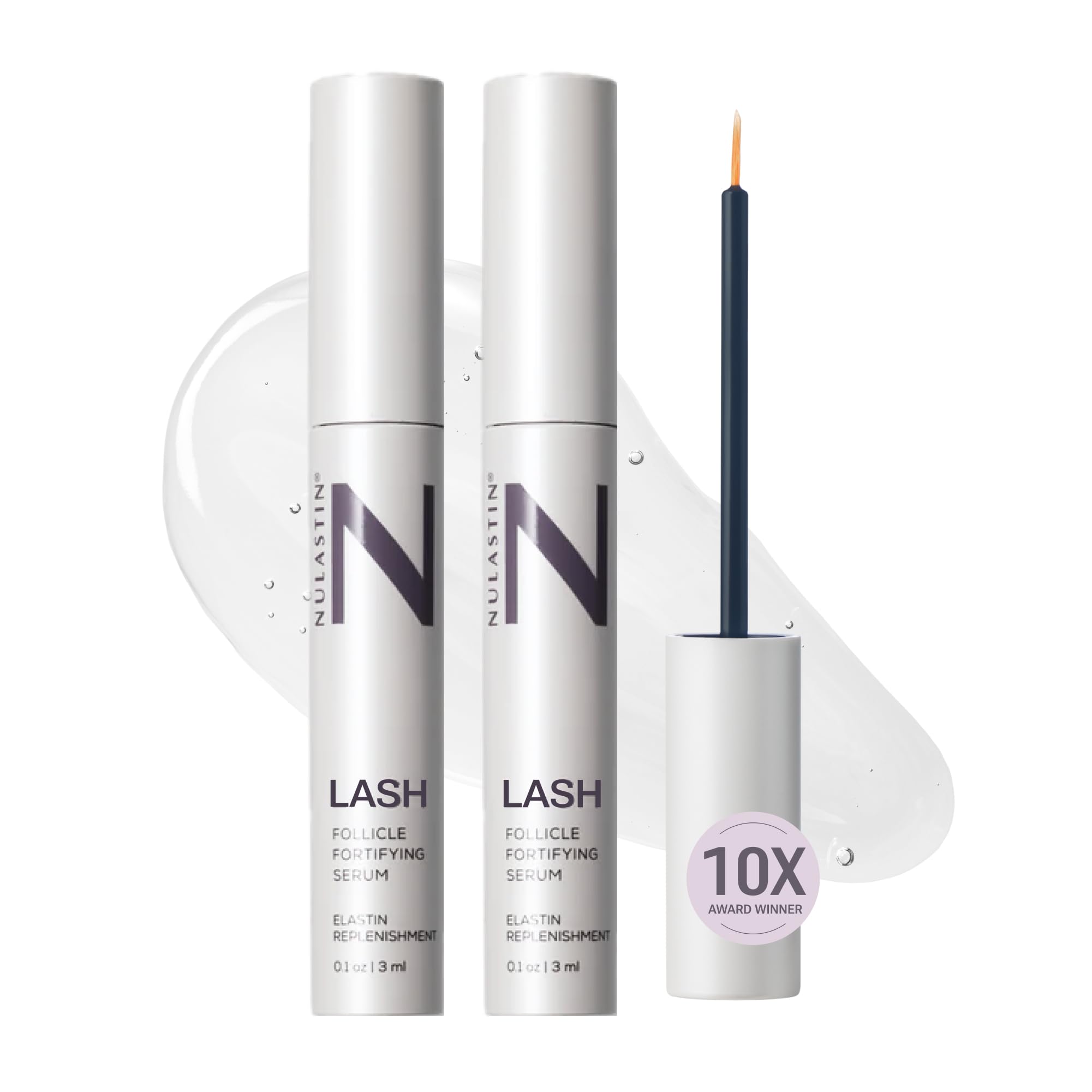NULASTIN Follicle Fortifying Lash Serum — Clinically Tested, Nourishing Lash Renewal (2 Count)