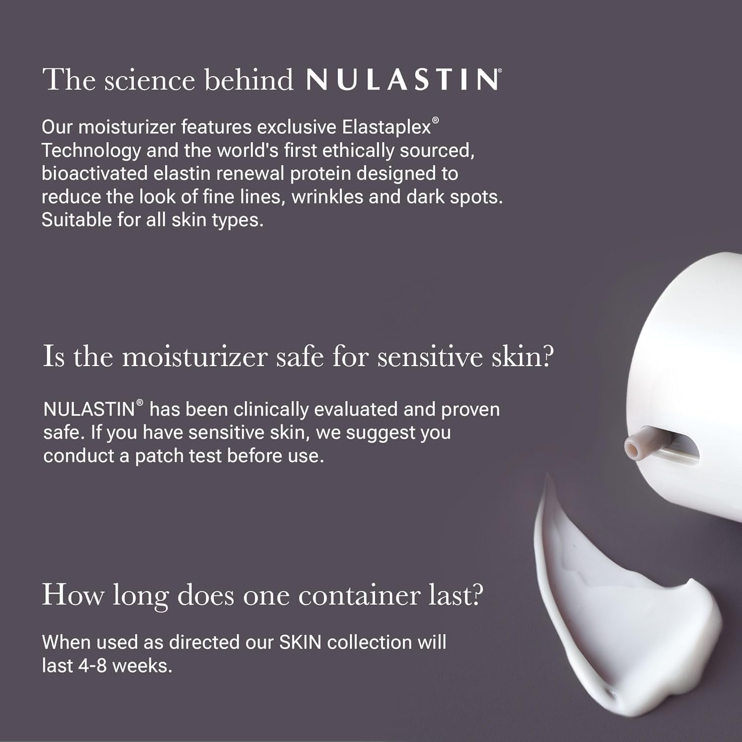 NULASTIN Hydrating Face Moisturizer – Elastaplex Smoothing & Firming Daily Cream (1.7 oz)