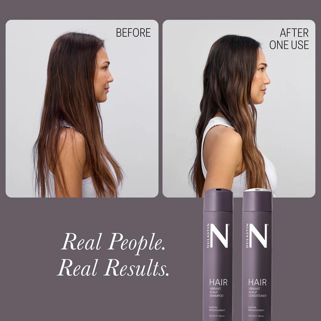 NULASTIN Vibrant Scalp Shampoo + Conditioner Duo — Voluminous, Color-Safe, Vegan (2 Count)