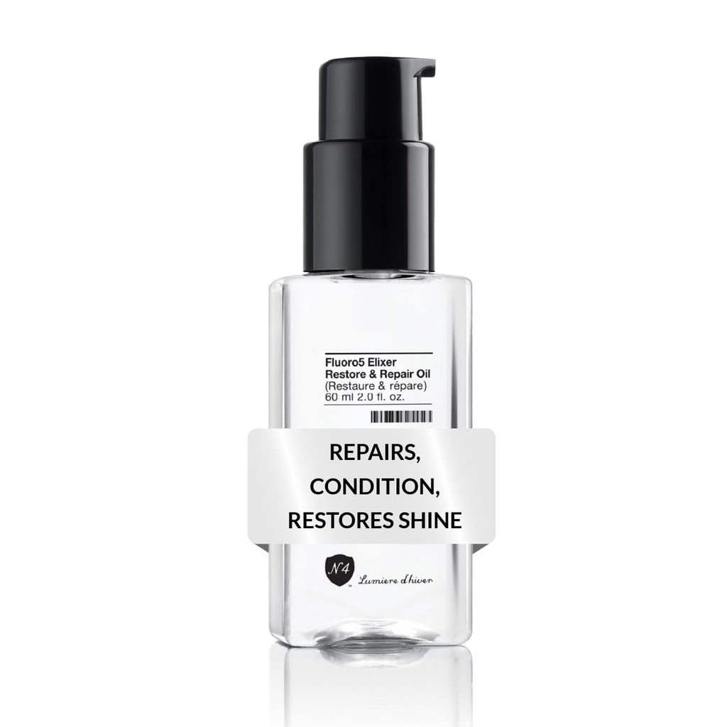 Number 4 Fluoro5 Elixir Restore & Repair Hair Oil – Anti Frizz Serum, 2 oz | N4 Hair Care