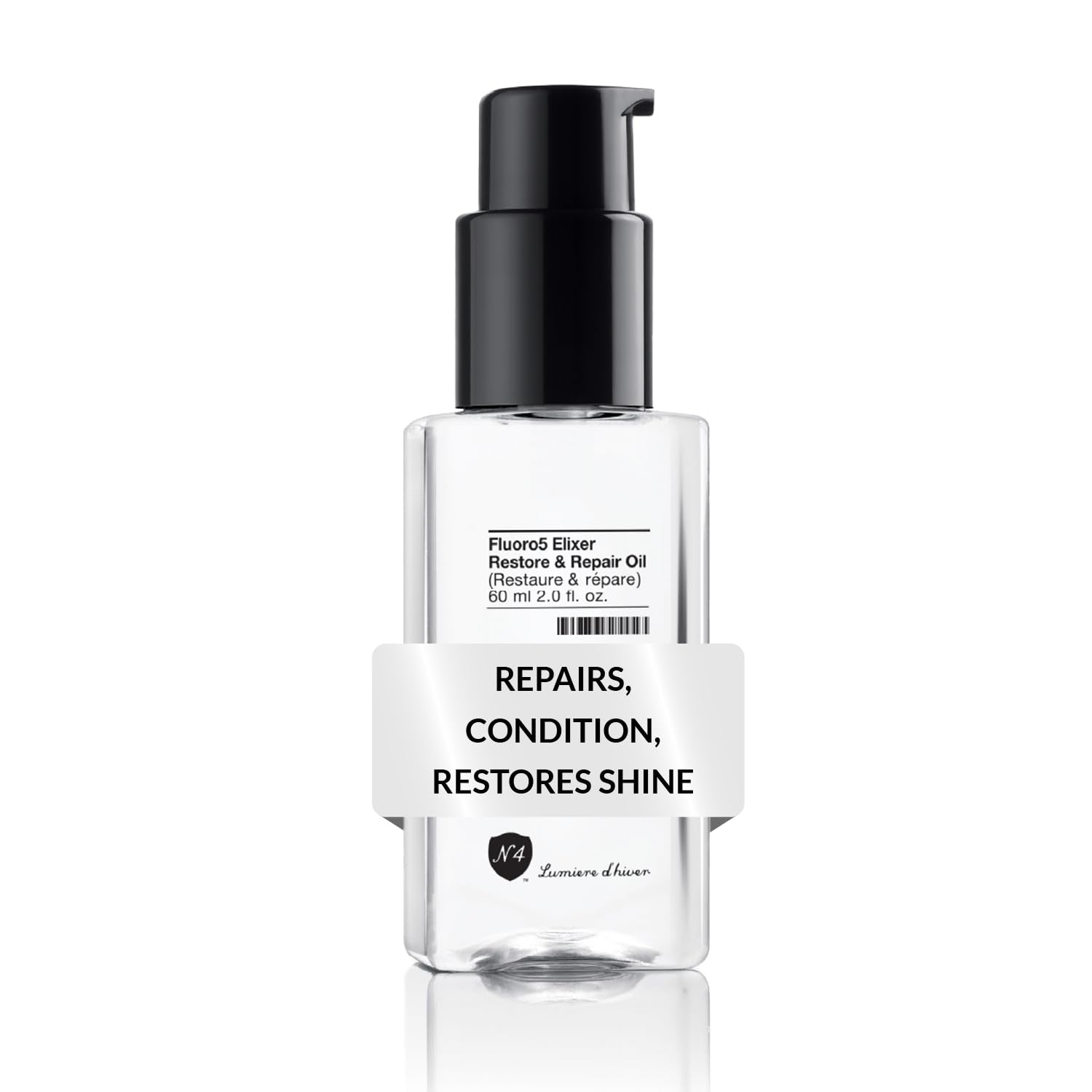 Number 4 Fluoro5 Elixir Restore & Repair Hair Oil – Anti Frizz Serum, 2 oz | N4 Hair Care