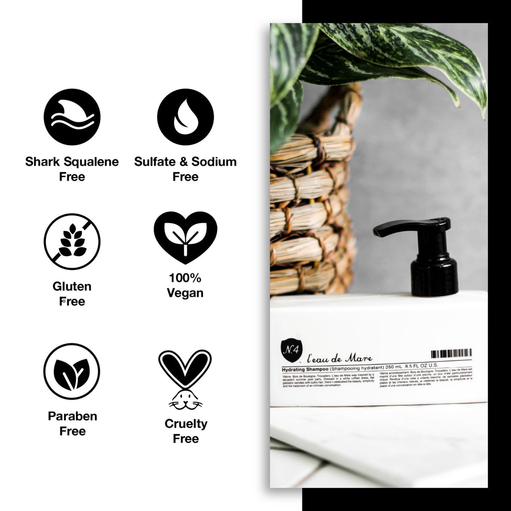 Number 4 Hydrating Shampoo – Moisturizing & Color Safe, 8.5 oz