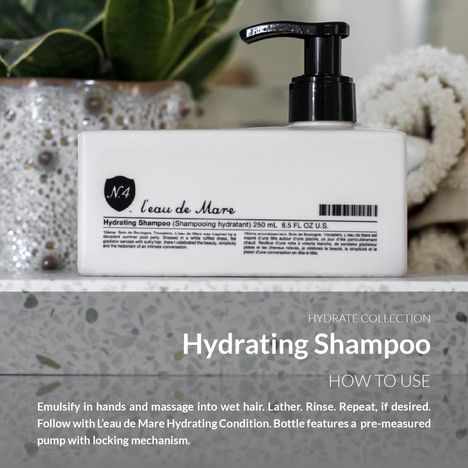 Number 4 Hydrating Shampoo – Moisturizing & Color Safe, 8.5 oz