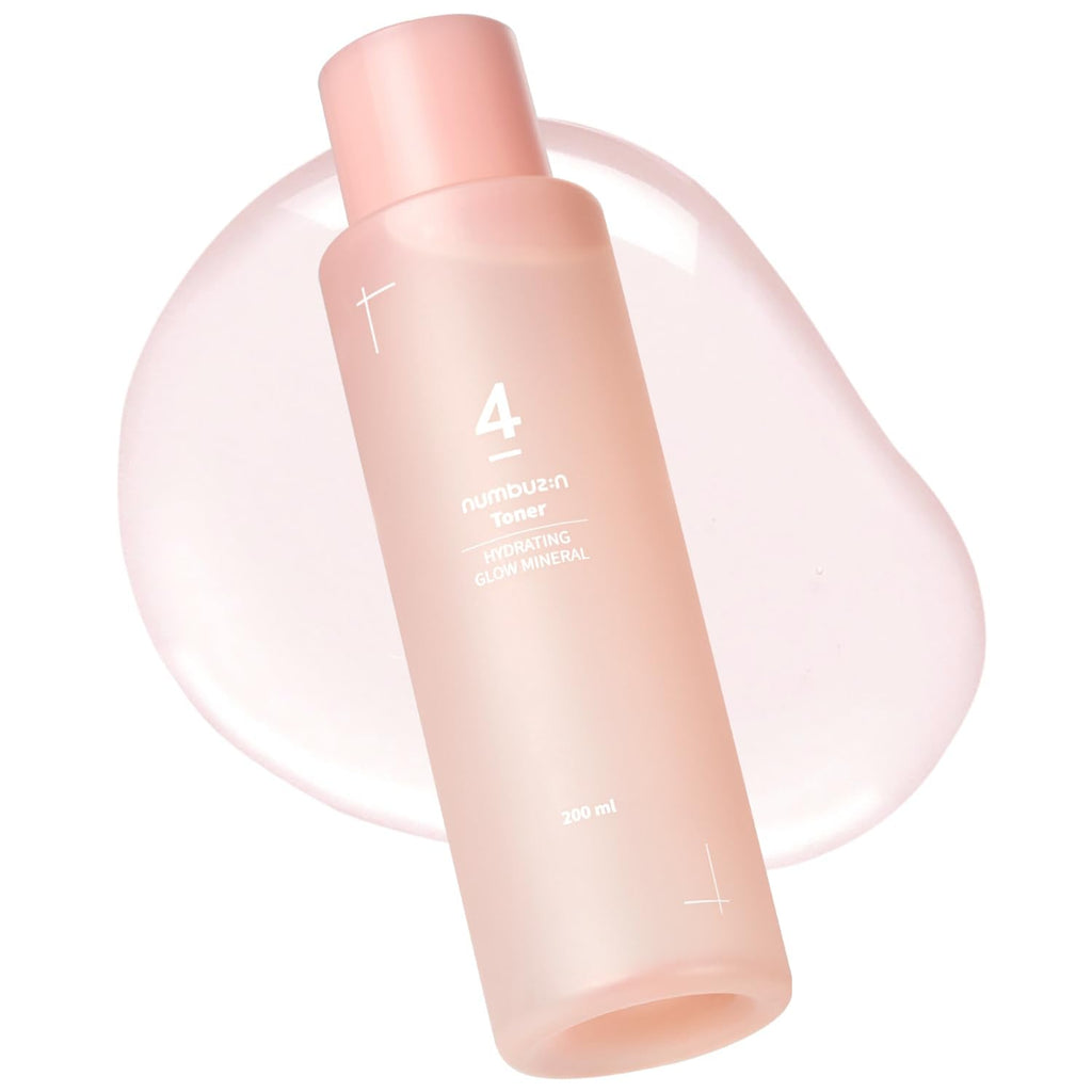 Numbuzin No.4 Toner | Hydrating Glow Mineral Toner with Thermal Water, Hyaluronic Acid & Niacinamide | Deep Hydration, Glowing Skin, Makeup Booster, Gentle Exfoliation