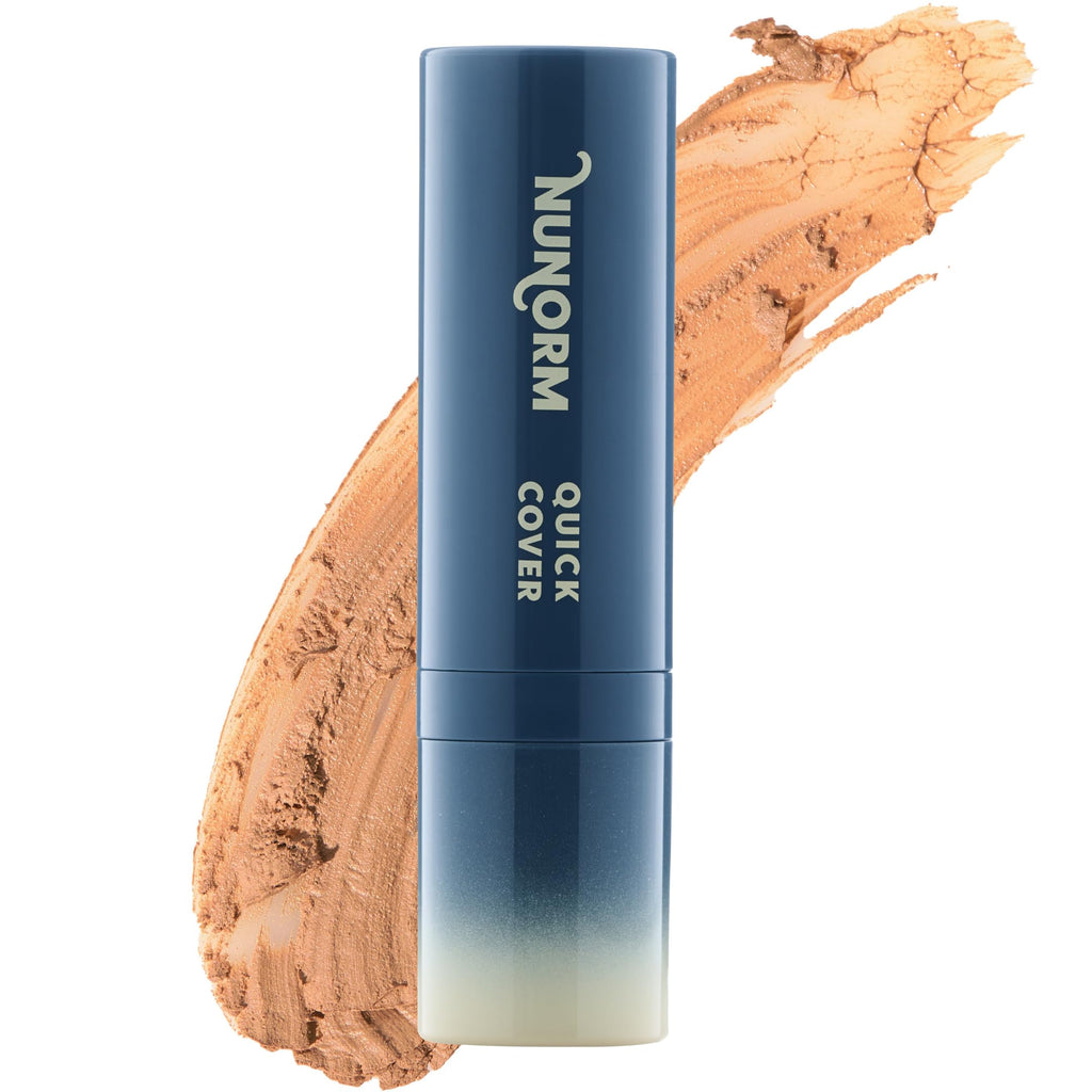 NuNorm Quick Cover Foundation & Concealer Stick for Men – Buildable, Non-Comedogenic 08-Beige