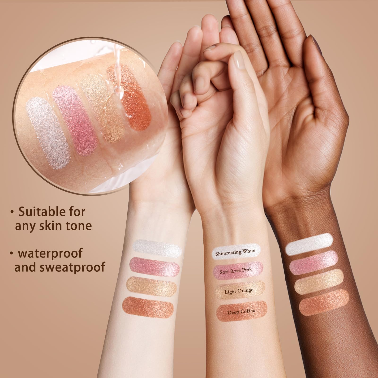 Nunuda Eyes & Cheeks Palette – 4-in-1 Eyeshadow, Blush, Highlighter & Bronzer