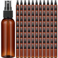Nuogo 100 Pack 2 oz Amber Plastic Spray Bottles – Refillable Travel Mist Sprayers