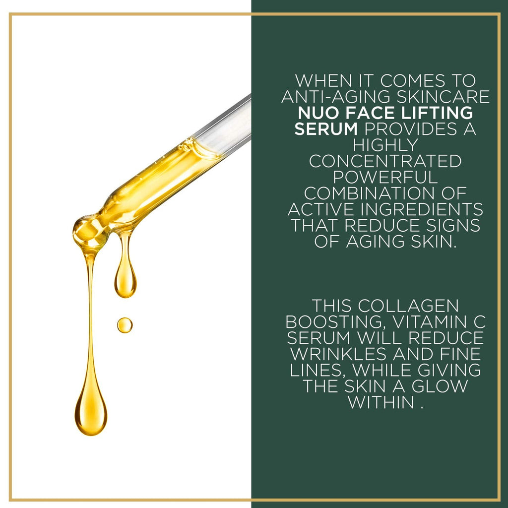 NuOrganic Face Lifting Serum with Plant Stem Cells & Matrixyl 3000 — Vegan & Cruelty-Free (1 fl oz)