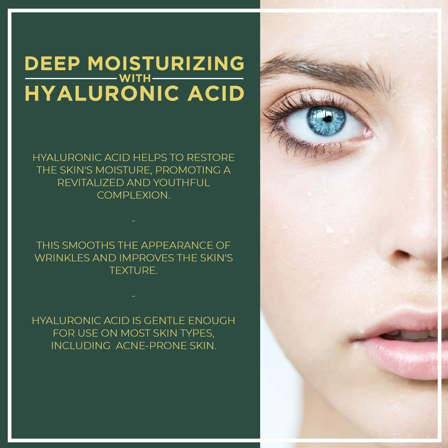 NuOrganic Face Lifting Serum with Plant Stem Cells & Matrixyl 3000 — Vegan & Cruelty-Free (1 fl oz)