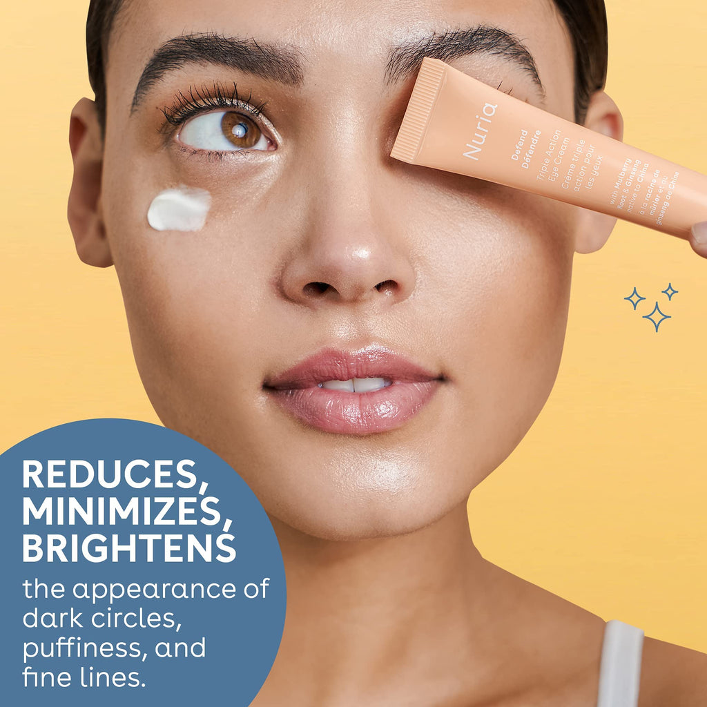 Nuria Defend Triple Action Eye Cream – Dark Circles, Puffiness & Fine Lines, 15mL
