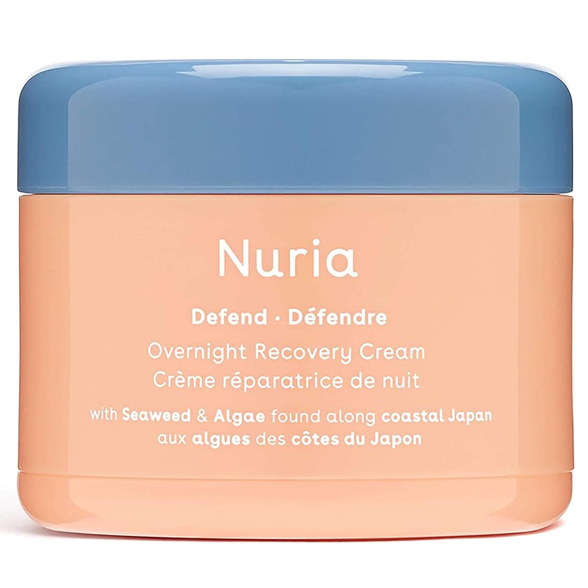Nuria Defend Overnight Face Cream – Nighttime Moisturizer with Seaweed & Aloe