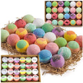 Nurture Me Organics Bulk Bath Bomb Gift Set – 24 Moisturizing Bath Bombs | Spa Gift for Women