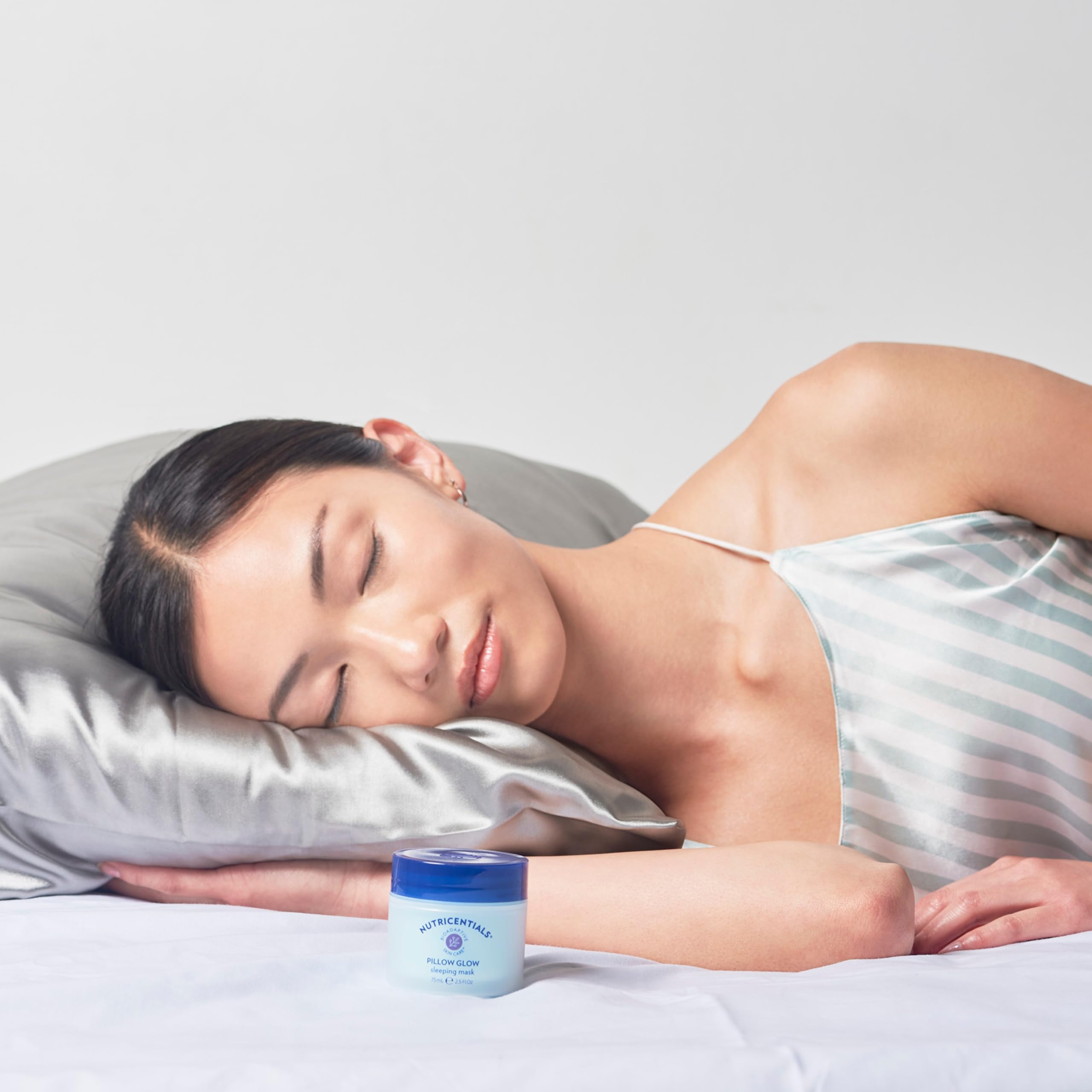 NuSkin Nutricentials Pillow Glow Sleeping Mask | Overnight Hydration & Bioadaptive Botanicals | 2.5 oz | 2 Pack