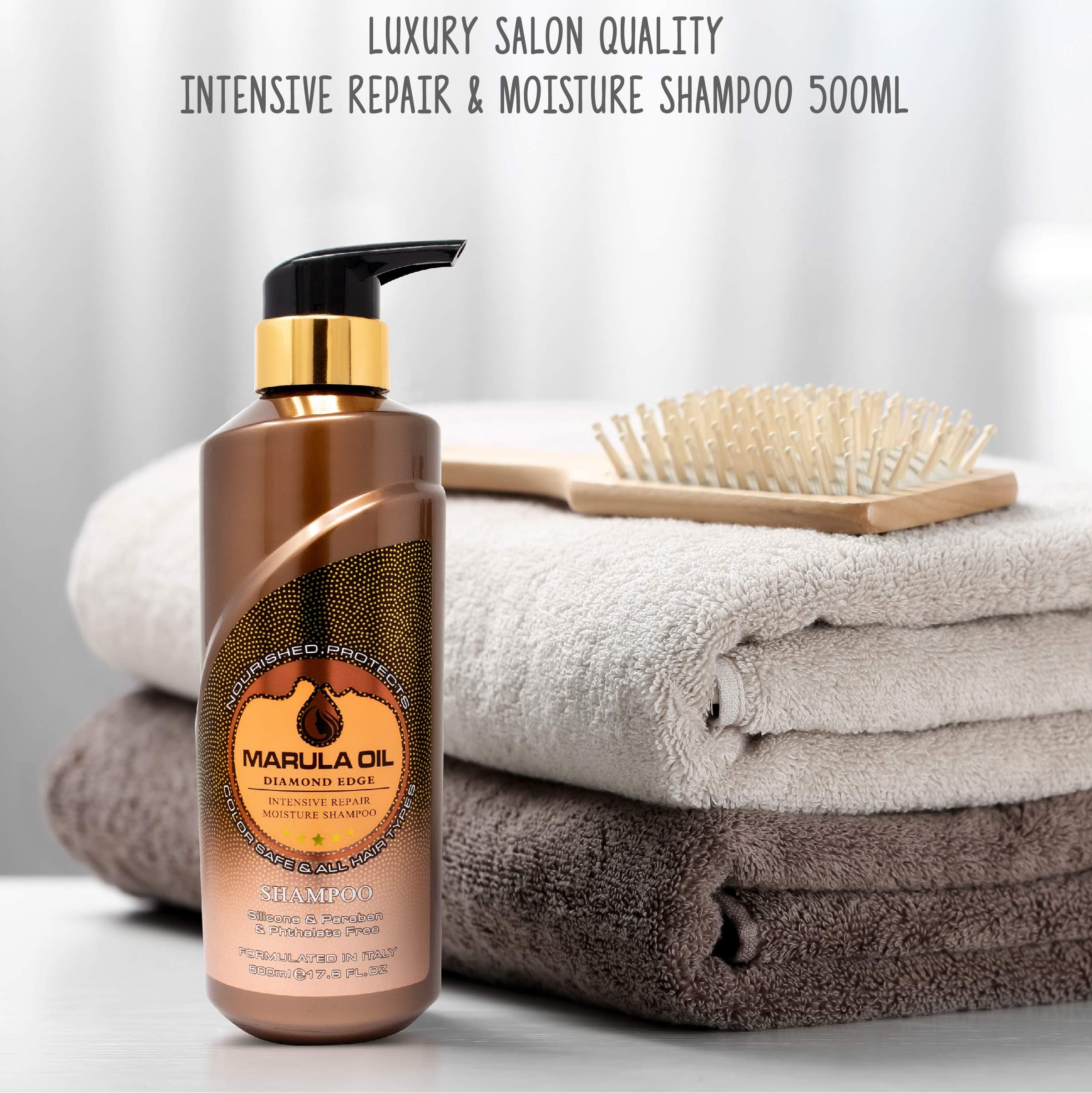 NUSPA Marula Oil Shampoo & Conditioner Sets – Color Safe, Sulfate Free, Ultra Moisture
