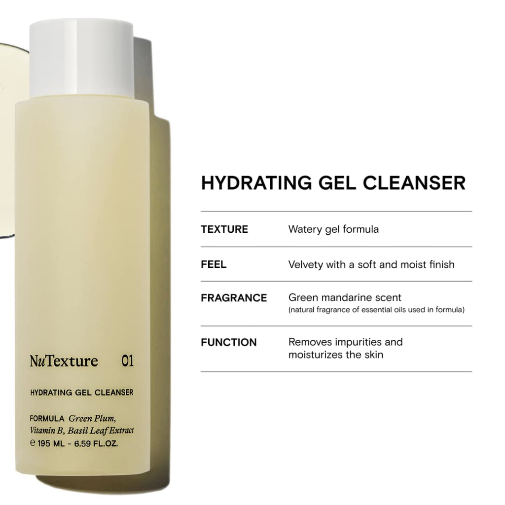 NuTexture Hydrating Gel Cleanser | Gentle Hydration with a Dewy Finish