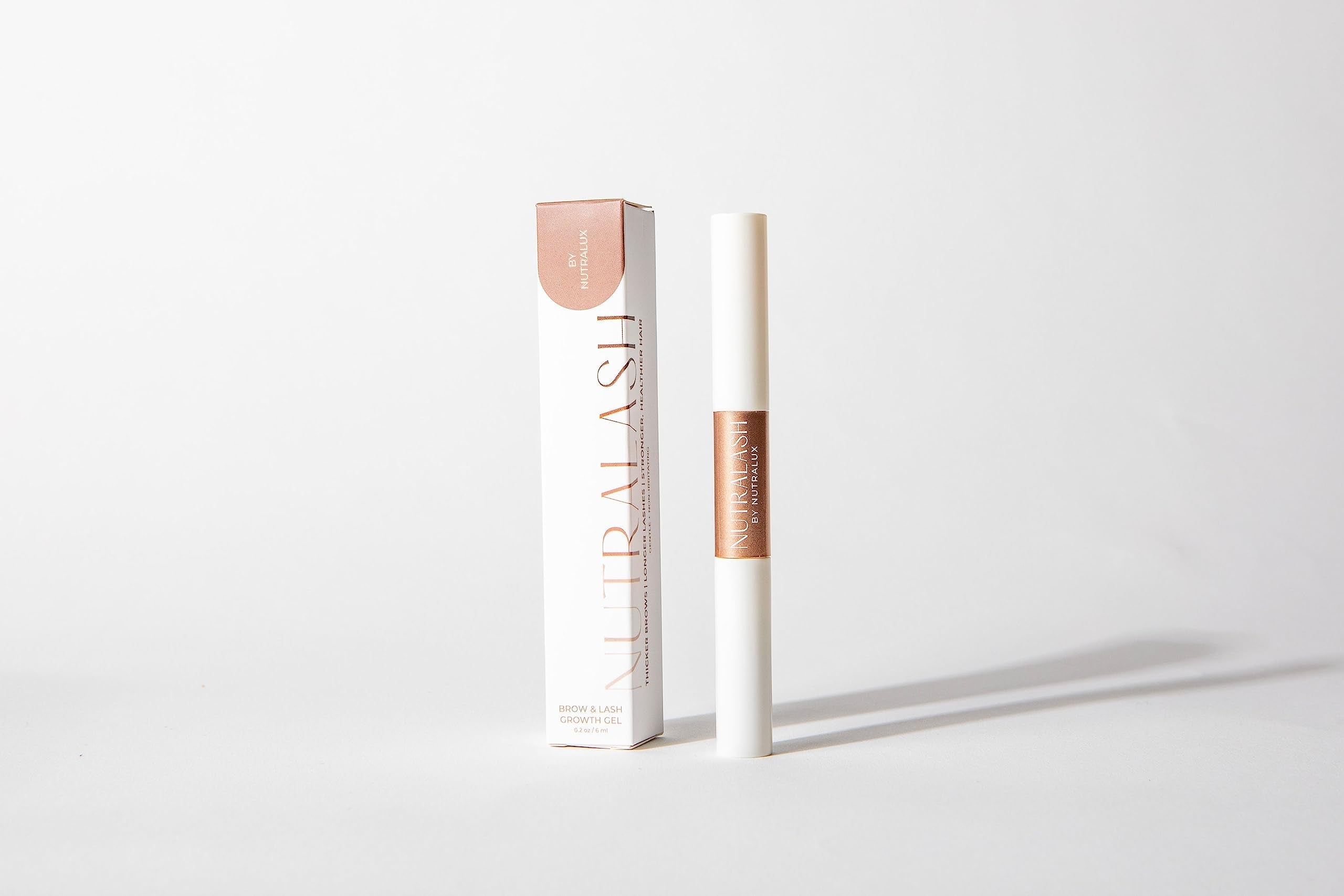 NutraLash by Nutralux Brow & Lash Growth Serum — Organic, Gentle Formula for Sensitive Eyes