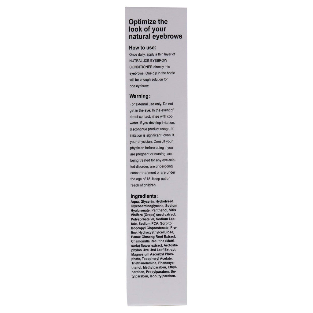 NutraLuxe MD Eyebrow Conditioner – Physician-Formulated Brow Care (Fragrance and Alcohol Free)