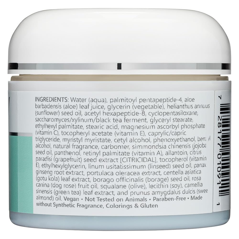 NutriBiotic Peptide Face Creme with GSE – Ultra-Hydrating, Paraben Free, 2 Oz x 2