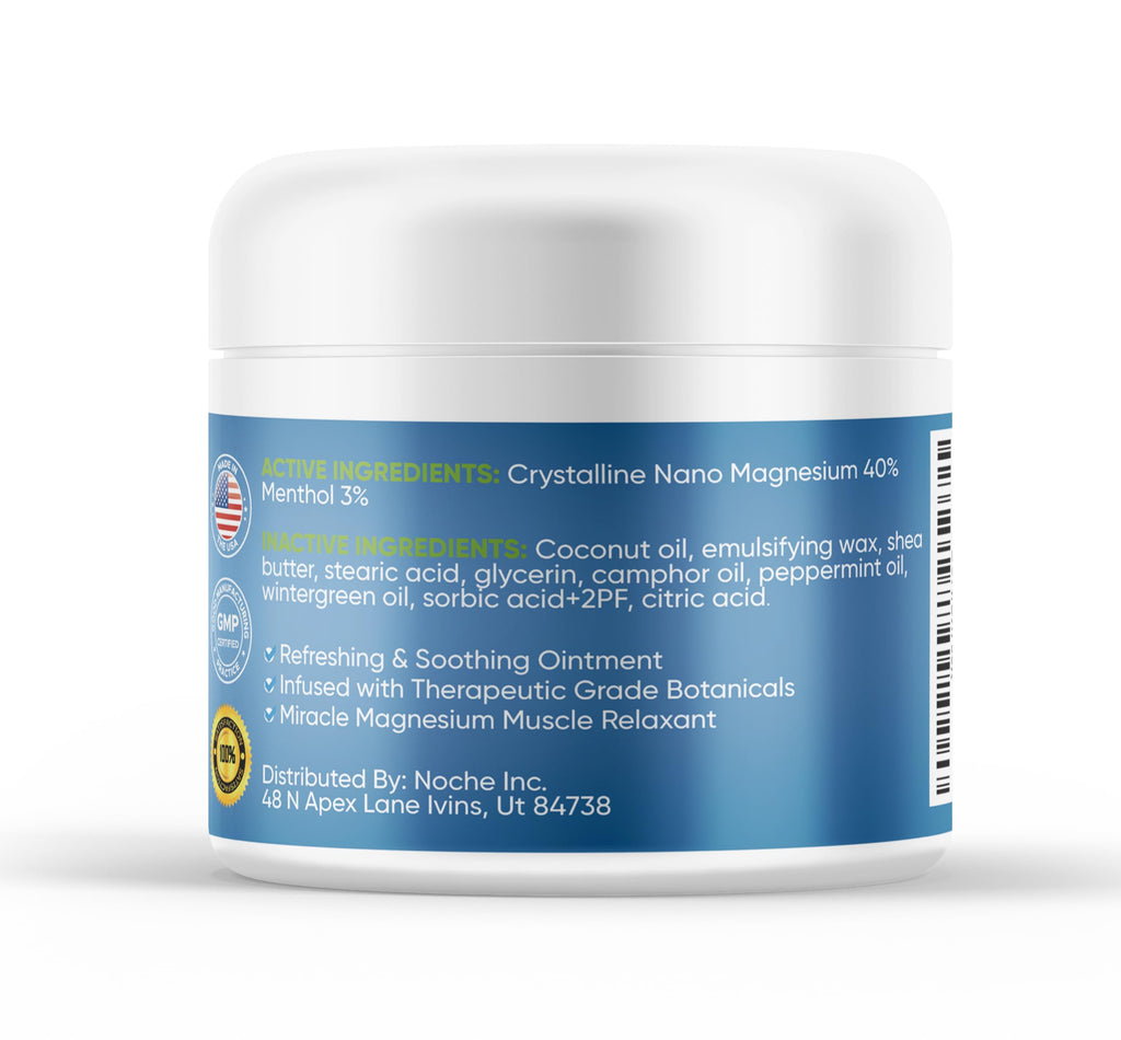 NutriNoche Magnesium Lotion - Nano Magnesium Cream for Sleep & Rest | All Natural, Made in USA