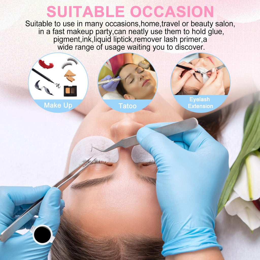 NXJ INFILILA Glue Rings - 600PCS Disposable Rings for Lash Extensions, Makeup, Nail Art & Tattoo