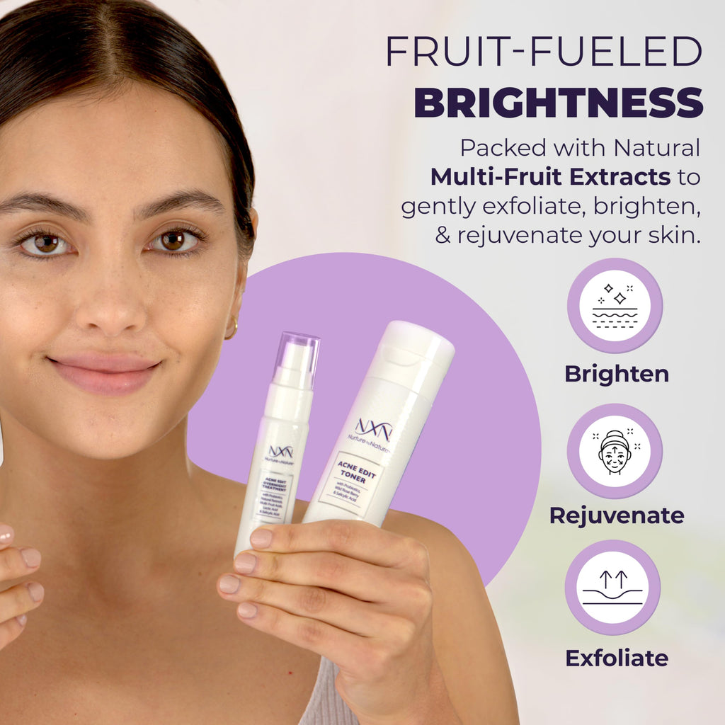 NXN Acne Facial Toner with Salicylic Acid, Witch Hazel & Probiotics | Alcohol-Free