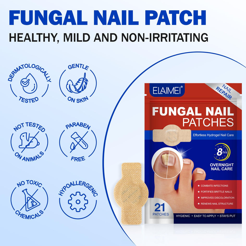 Nyloriaine Fungal Nail Patches - Extra Strength Toe Nail Repair (21p)