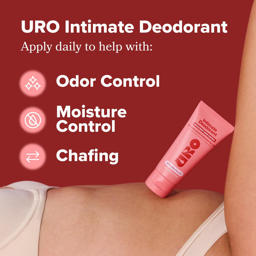 O Positiv URO Intimate Whole Body Deodorant Cream – Aluminum-Free, Unscented, Dermatologist Tested, 3 oz