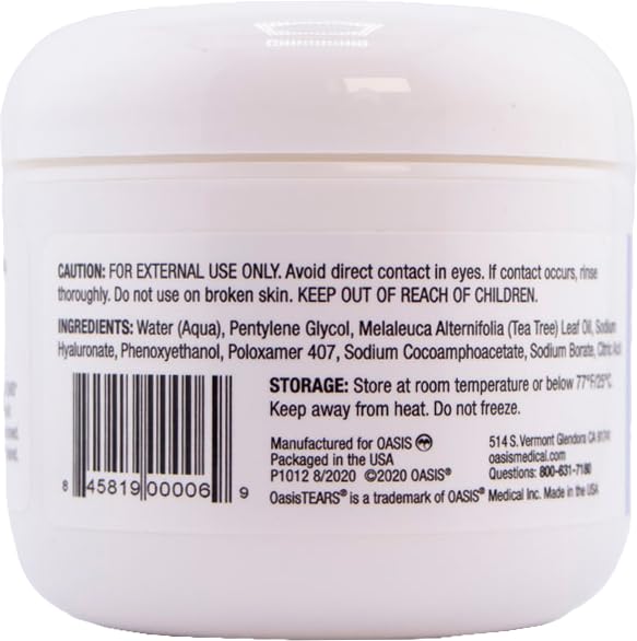OT7300 Oasis LID & LASH Tea Tree Eye & Lash Wipes – 60 Count | Paraben Free & Rinse Free