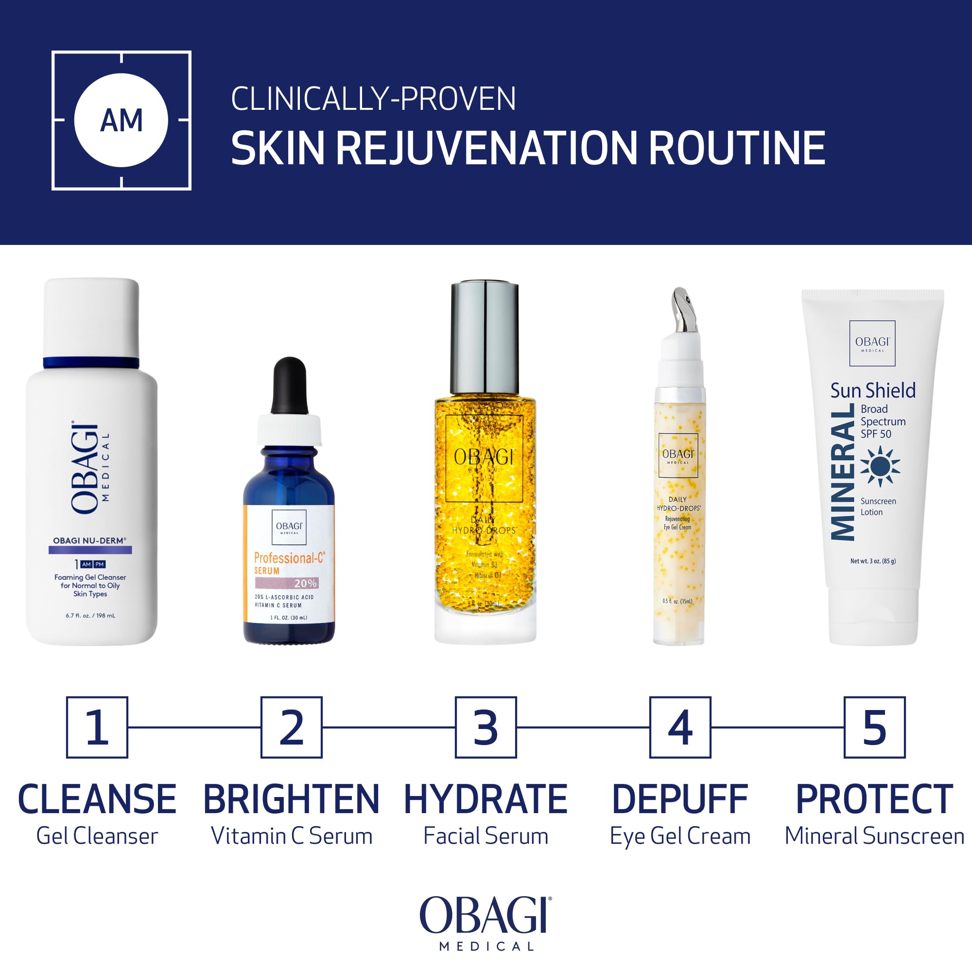 Obagi Daily Hydro-Drops Hydrating Facial Serum for Dry Skin — Hypoallergenic, 1 oz (Pack of 2)