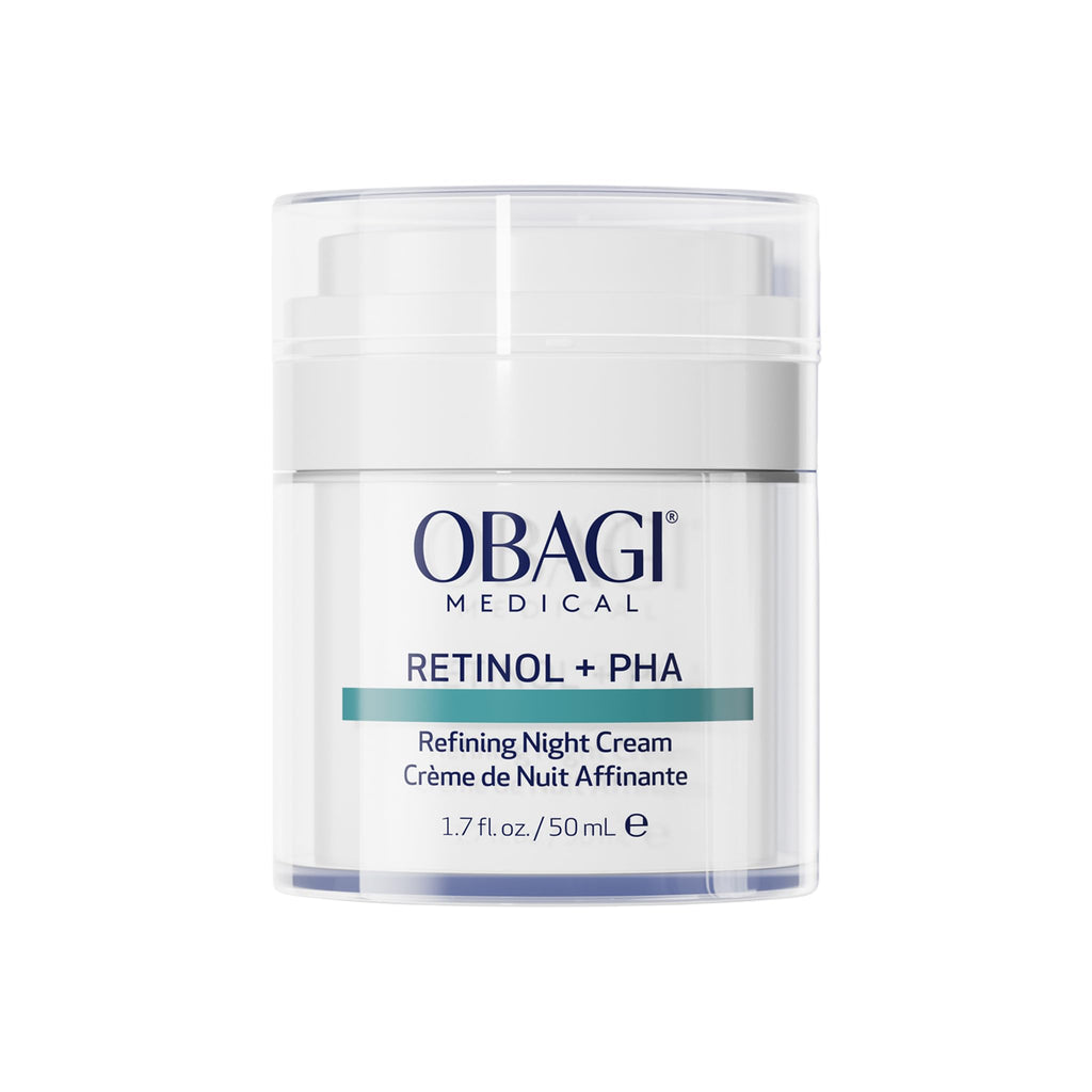 Obagi Medical Retinol + PHA Refining Night Cream – Overnight Anti-Aging, Smoother Skin & Even Complexion | 1.7 oz