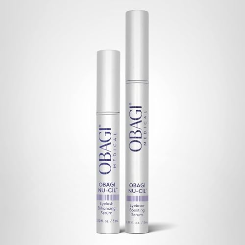 Obagi Nu-Cil Eyelash Enhancing Serum & Eyebrow Boosting Serum Set | Thicker Lashes & Fuller Brows