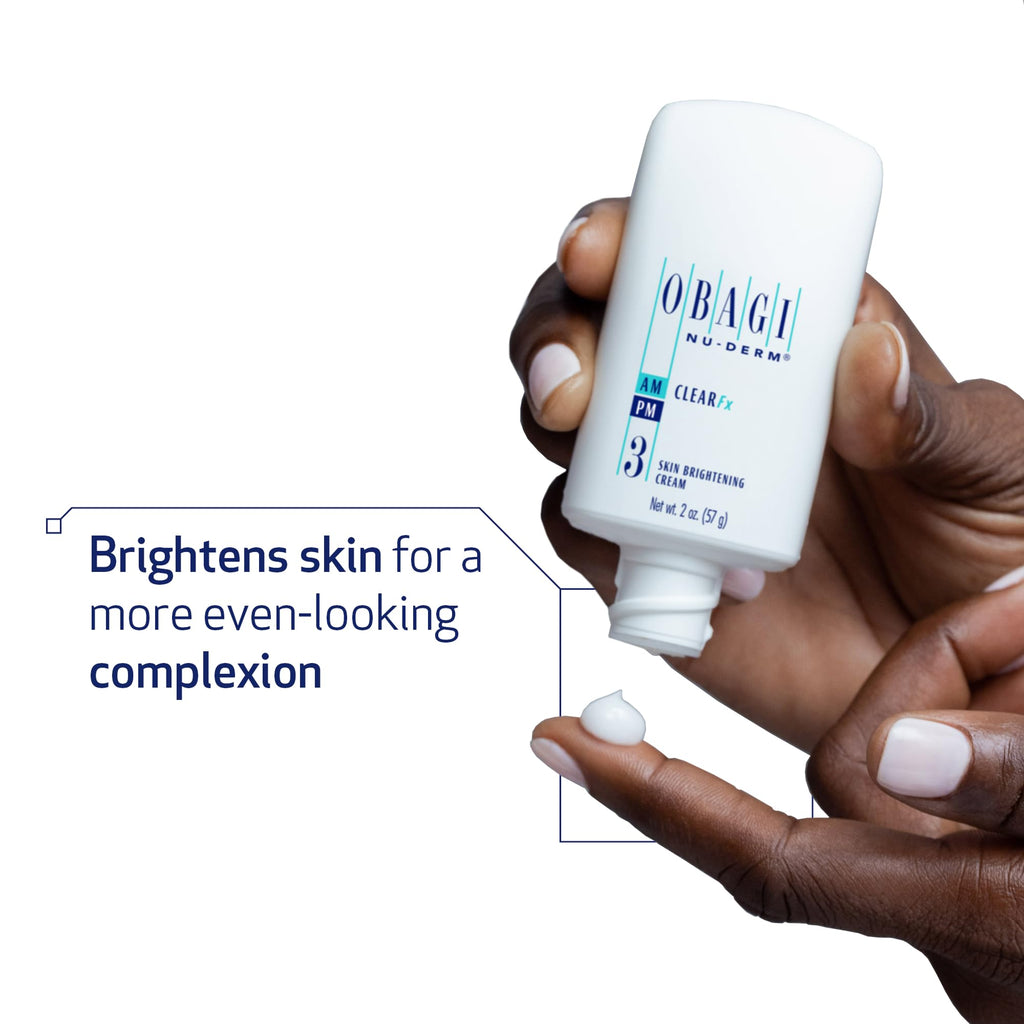 Obagi Nu-Derm Clear Fx Brightening Cream – 2 x 2 oz (Arbutin, Vitamin C, Lactic Acid)