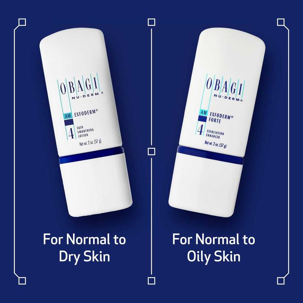 Obagi Nu-Derm Exfoderm – Lightweight Exfoliating Lotion with Phytic Acid for Normal to Dry Skin – 2 oz