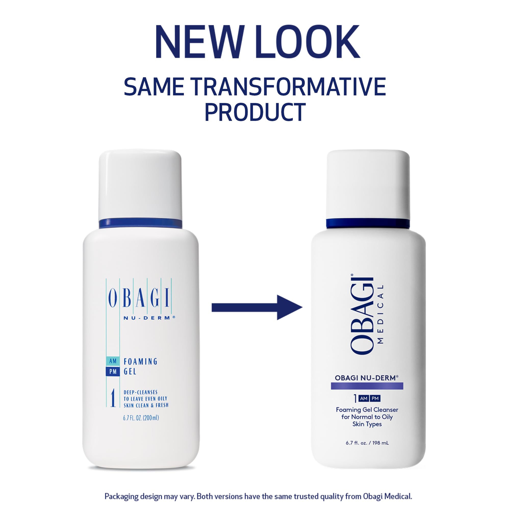 Obagi Nu-Derm Foaming Gel – Gel-Based Cleanser for Normal to Oily & Sensitive Skin | Two Pack
