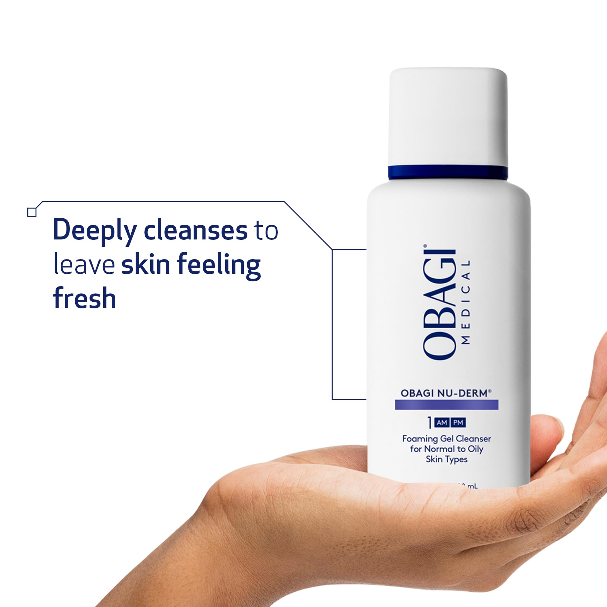 Obagi Nu-Derm Foaming Gel – Gel-Based Cleanser for Normal to Oily & Sensitive Skin | Two Pack